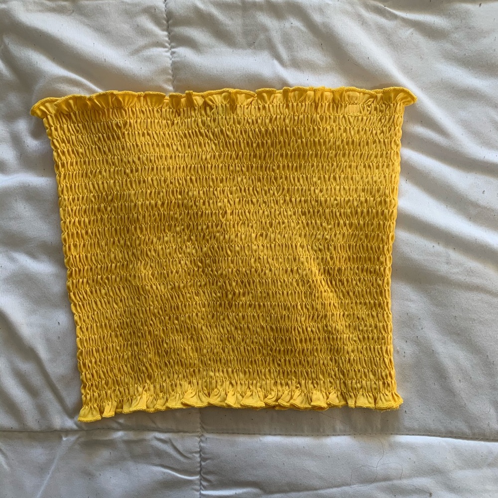 yellow tube top